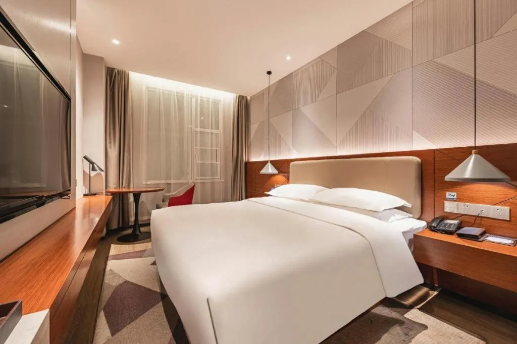 Bed in Borrman Hotel Xi'an North High-speed Railway Station