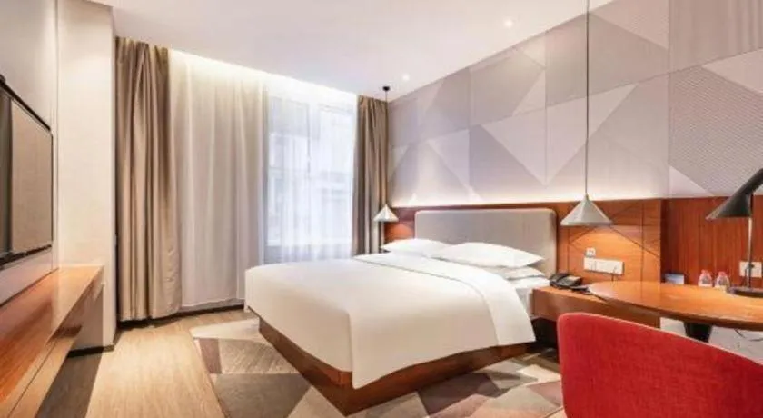 Bed in Borrman Hotel Xi'an North High-speed Railway Station