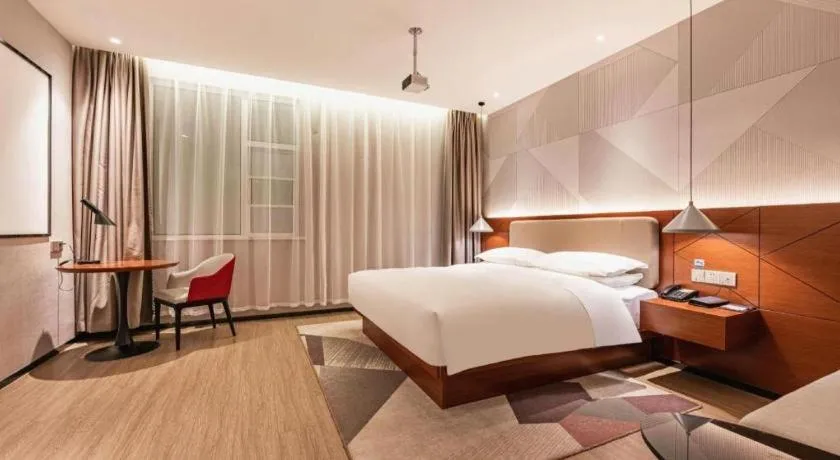 Bed in Borrman Hotel Xi'an North High-speed Railway Station