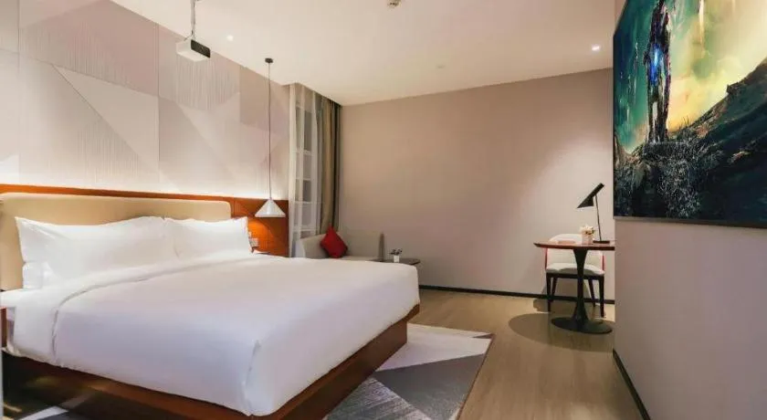 Bed in Borrman Hotel Xi'an North High-speed Railway Station