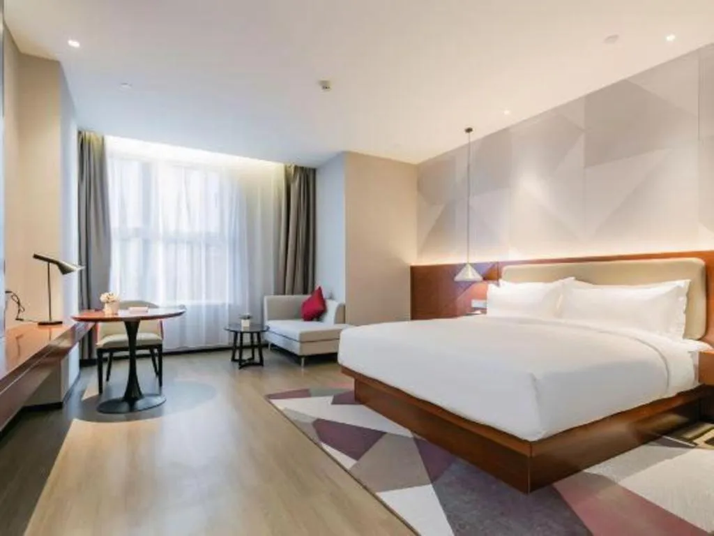 Bed in Borrman Hotel Xi'an North High-speed Railway Station