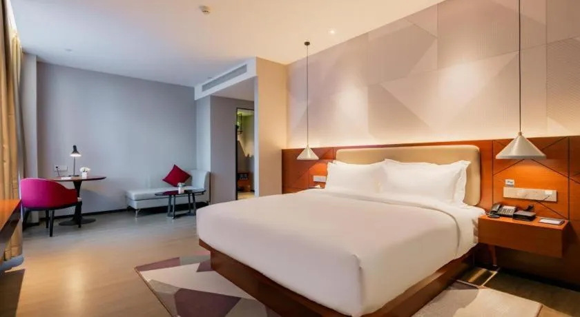 Bed in Borrman Hotel Xi'an North High-speed Railway Station