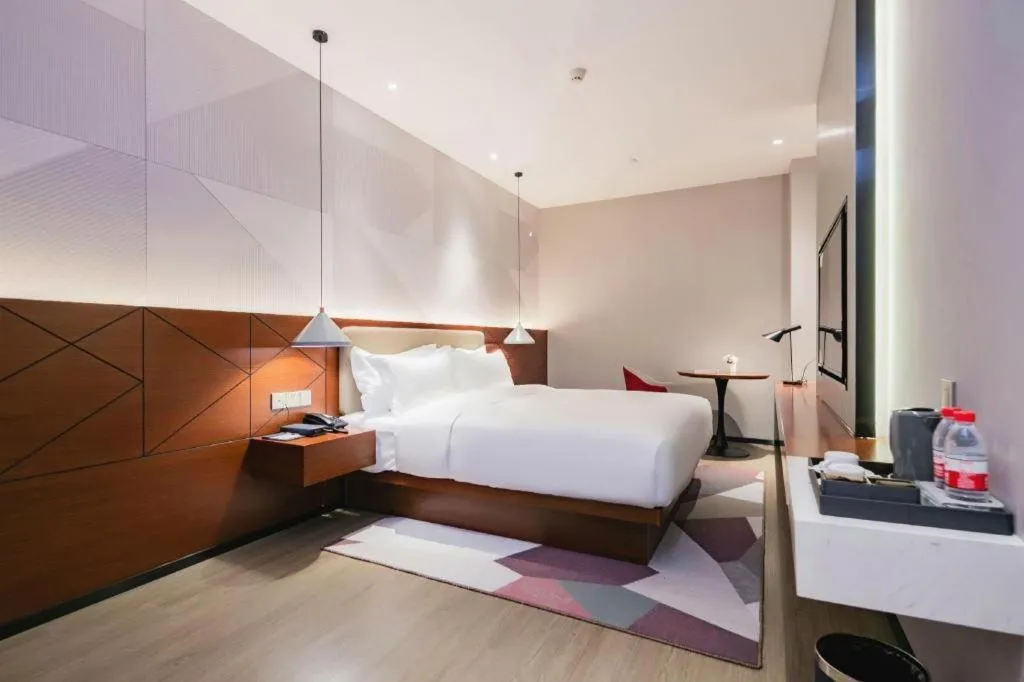 Bed in Borrman Hotel Xi'an North High-speed Railway Station