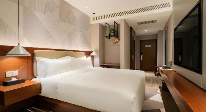 Bed in Borrman Hotel Xi'an North High-speed Railway Station