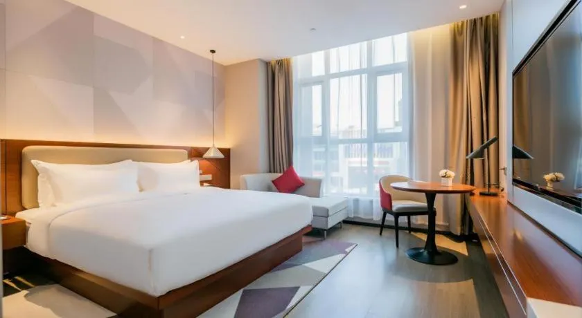 Bed in Borrman Hotel Xi'an North High-speed Railway Station