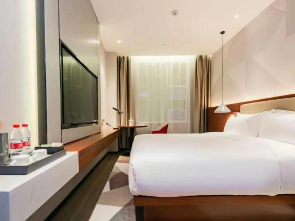 Bed in Borrman Hotel Xi'an North High-speed Railway Station