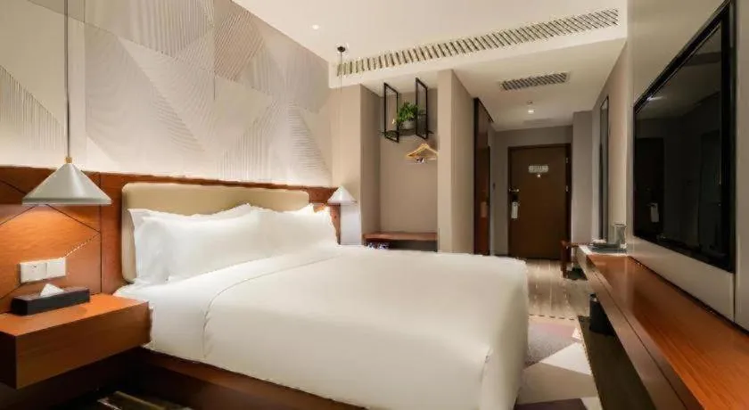 Bed in Borrman Hotel Xi'an North High-speed Railway Station