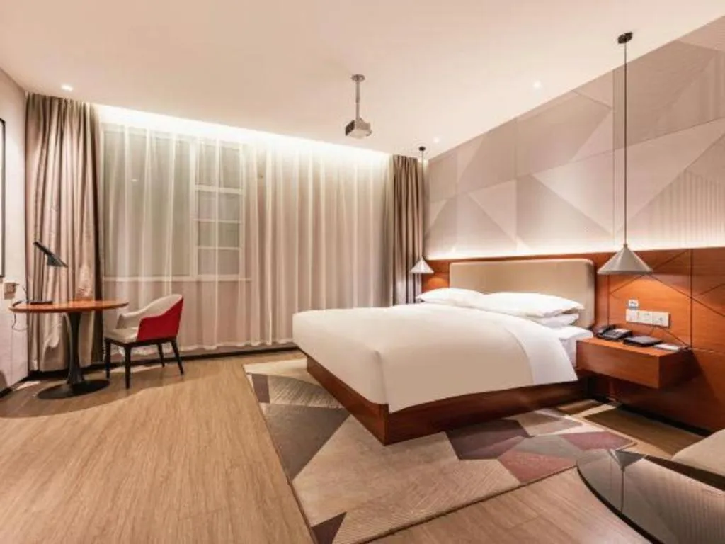 Bed in Borrman Hotel Xi'an North High-speed Railway Station