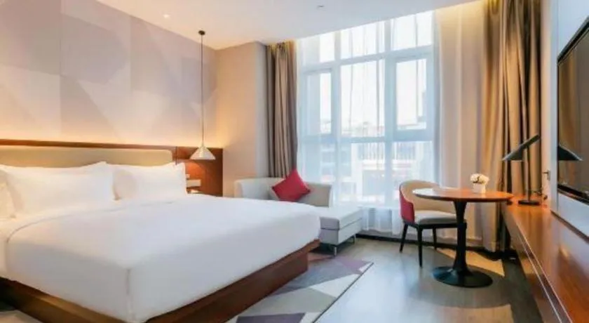 Bed in Borrman Hotel Xi'an North High-speed Railway Station