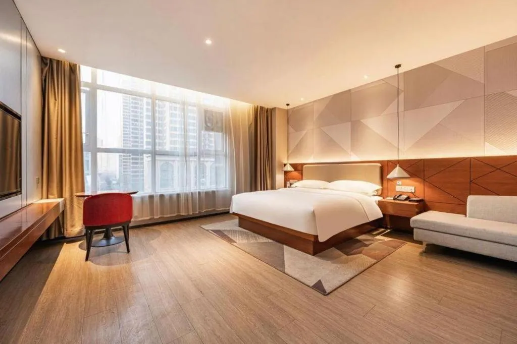 Bed in Borrman Hotel Xi'an North High-speed Railway Station