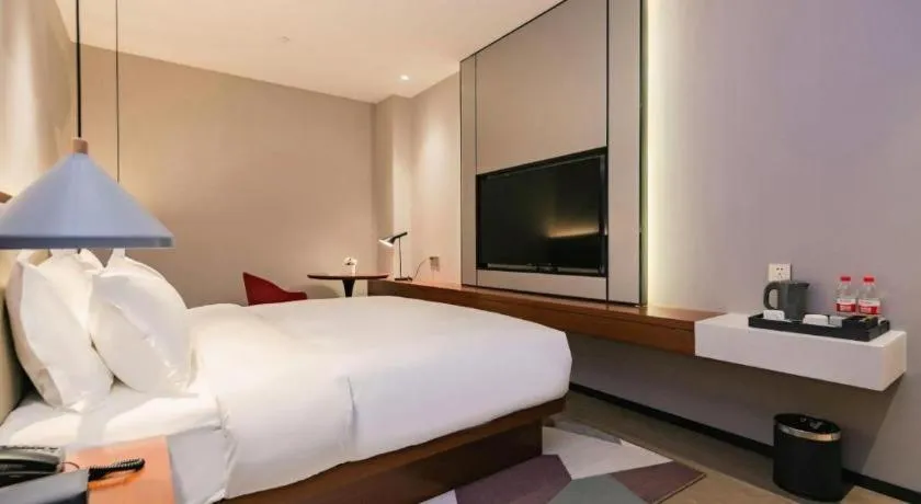 Bed in Borrman Hotel Xi'an North High-speed Railway Station