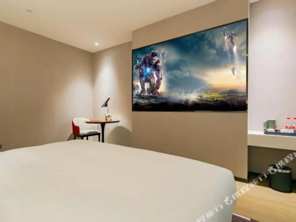 Bed in Borrman Hotel Xi'an North High-speed Railway Station