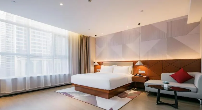 Bed in Borrman Hotel Xi'an North High-speed Railway Station