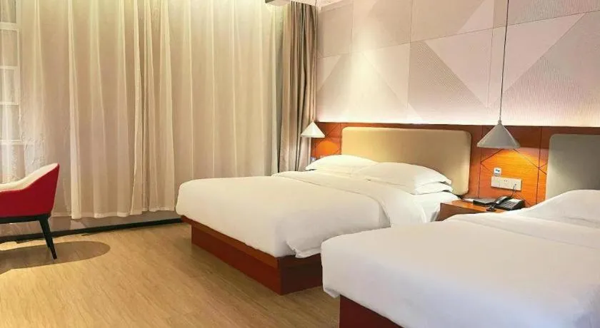 Bed in Borrman Hotel Xi'an North High-speed Railway Station