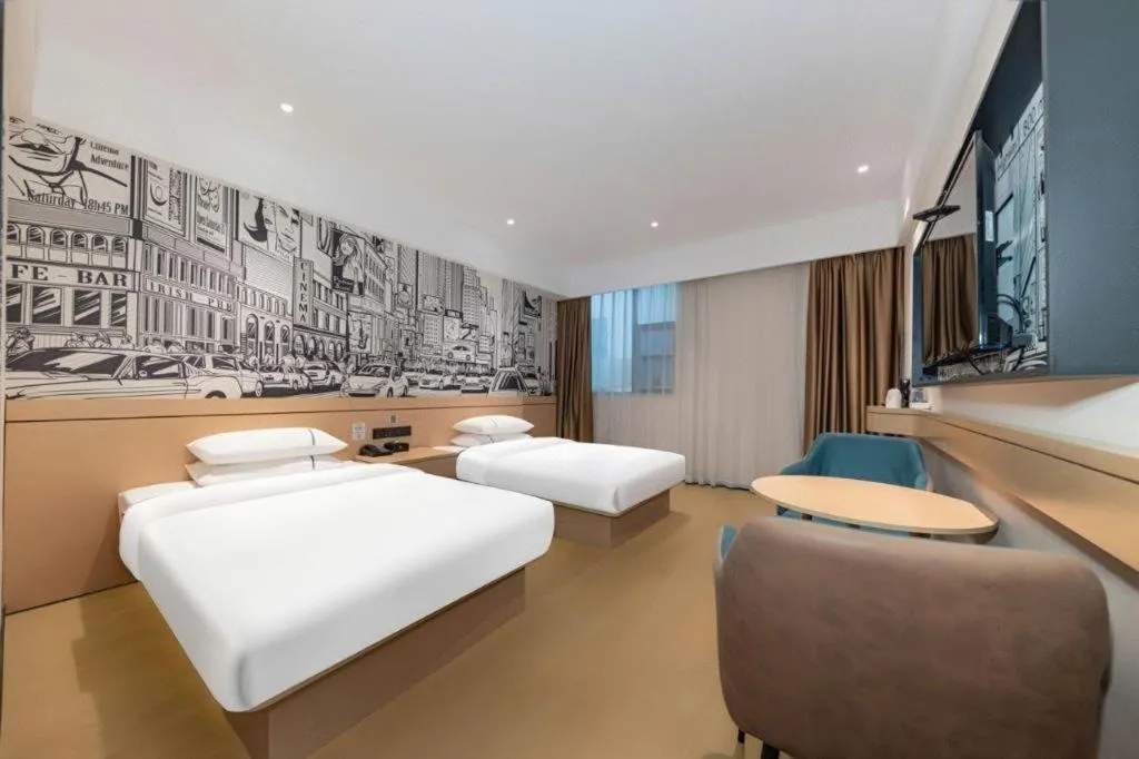 Bed in City Comfort Inn Jingzhou Fantawild Shashi Middle School