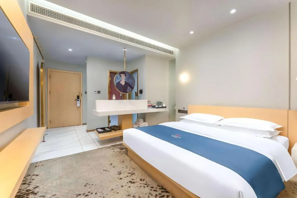 Bed in Borrman Hotel Jining High-tech Huangtun