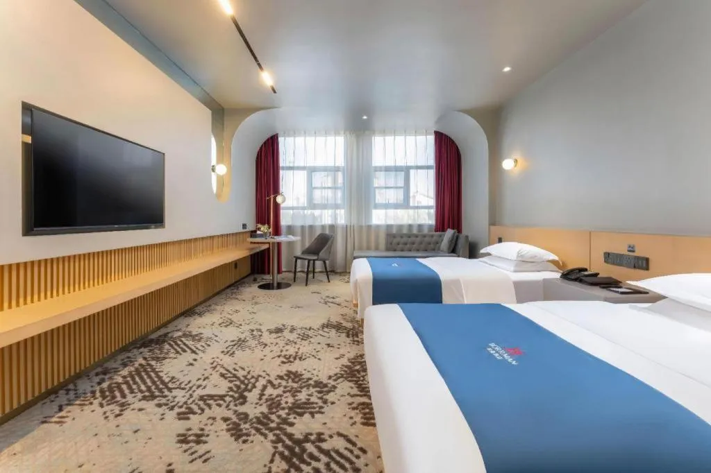 Bed in Borrman Hotel Jining High-tech Huangtun