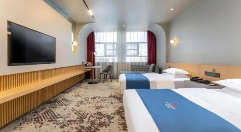Bed in Borrman Hotel Jining High-tech Huangtun
