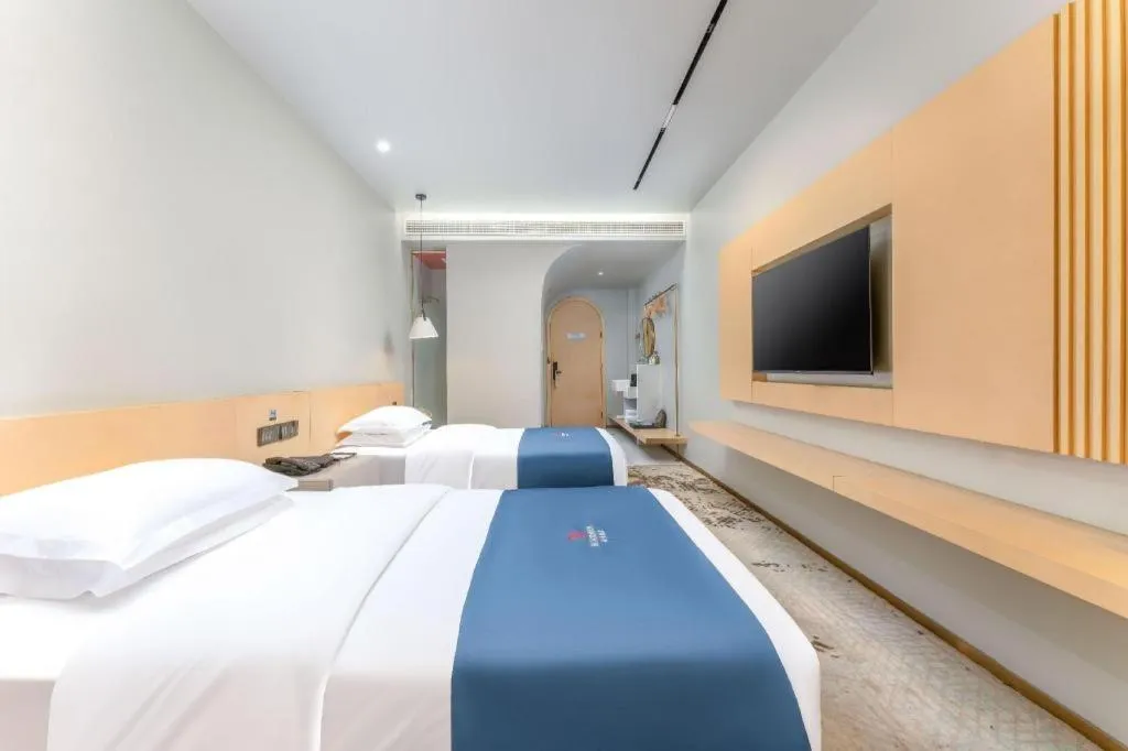 Bed in Borrman Hotel Jining High-tech Huangtun