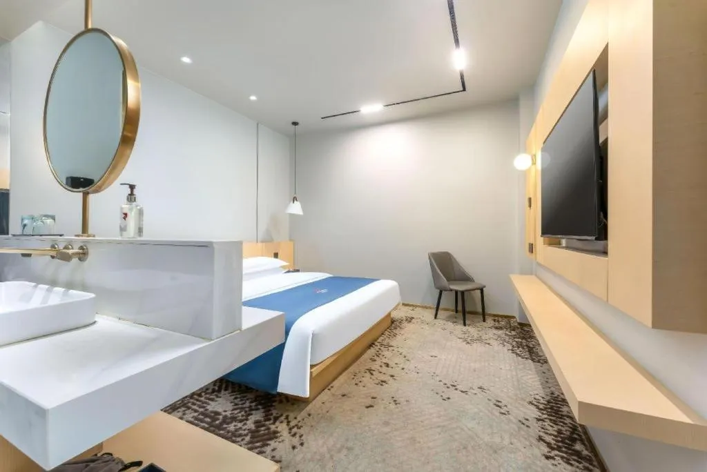 Bed in Borrman Hotel Jining High-tech Huangtun