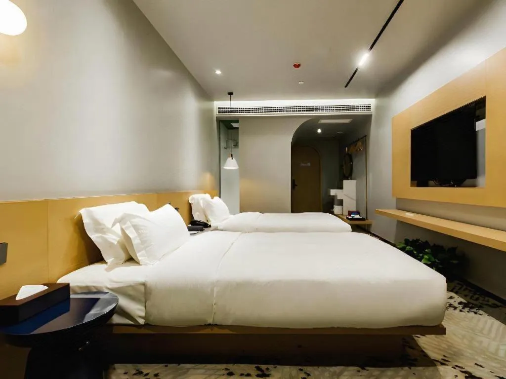 Bed in Borrman Hotel Jining High-tech Huangtun