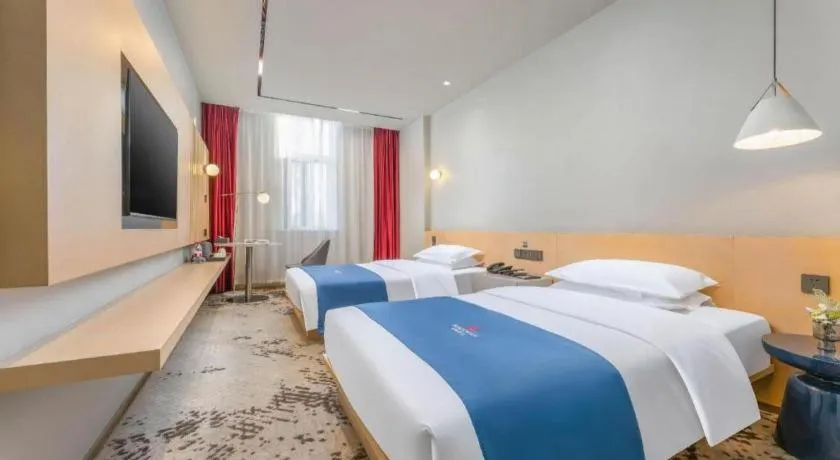 Bed in Borrman Hotel Jining High-tech Huangtun