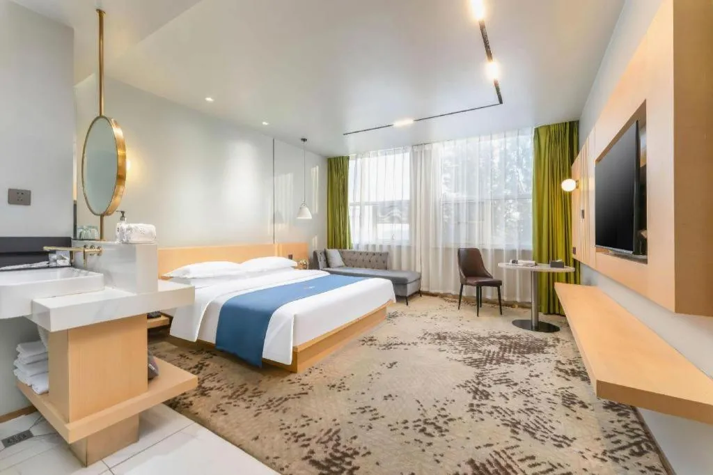 Bed in Borrman Hotel Jining High-tech Huangtun