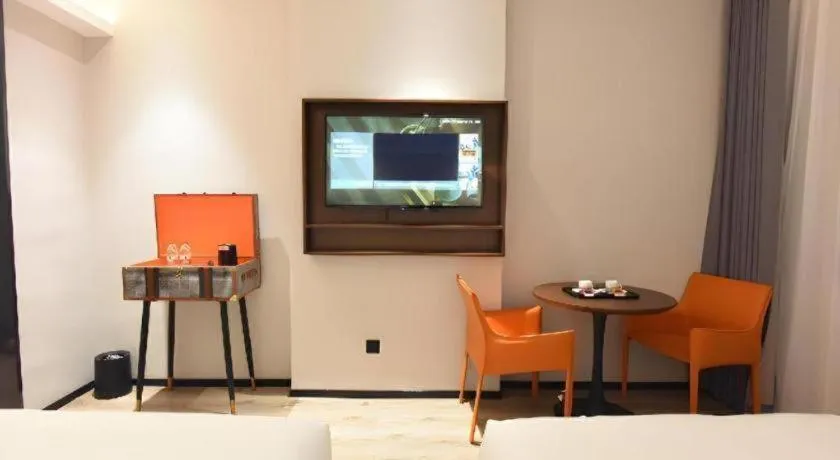 Bed in Premier City Comfort Hotel Hechi Luocheng Central Plaza