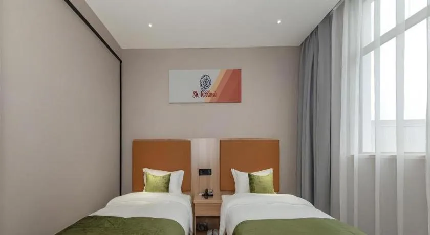 Bed in Shell Hotel Shnaghai Beiqiao Metro Station
