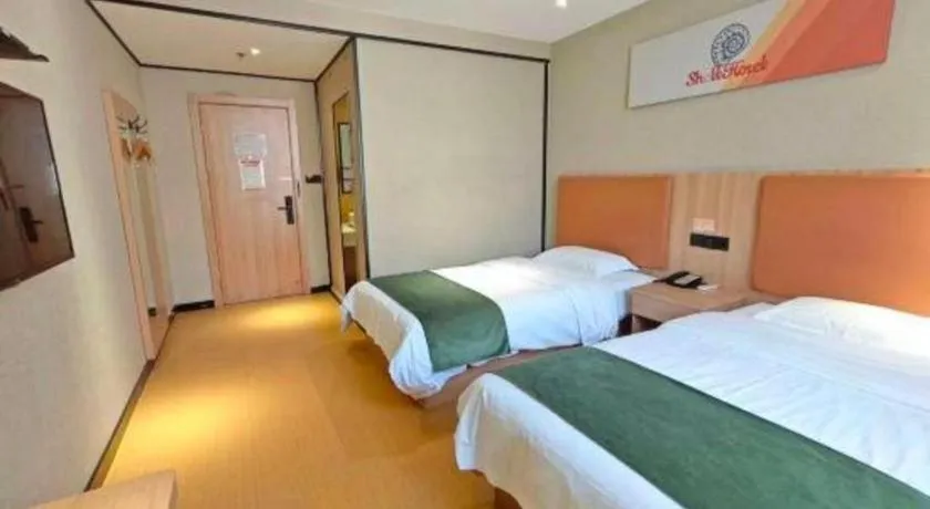 Bed in Shell Hotel Shnaghai Beiqiao Metro Station