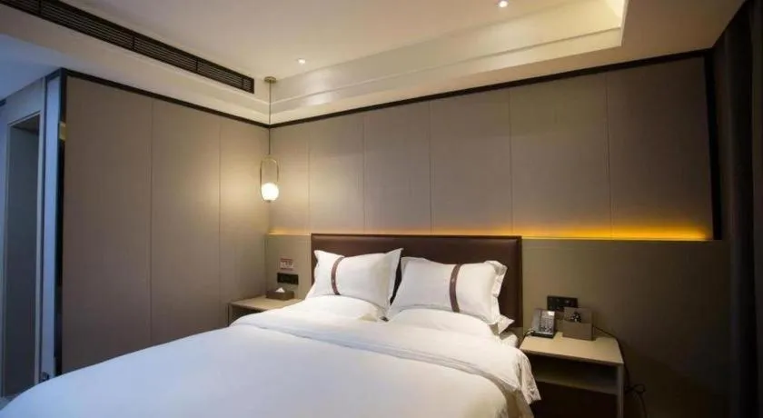 Bed in Gya Hotel Beijing Shunyi Yanjing Bridge