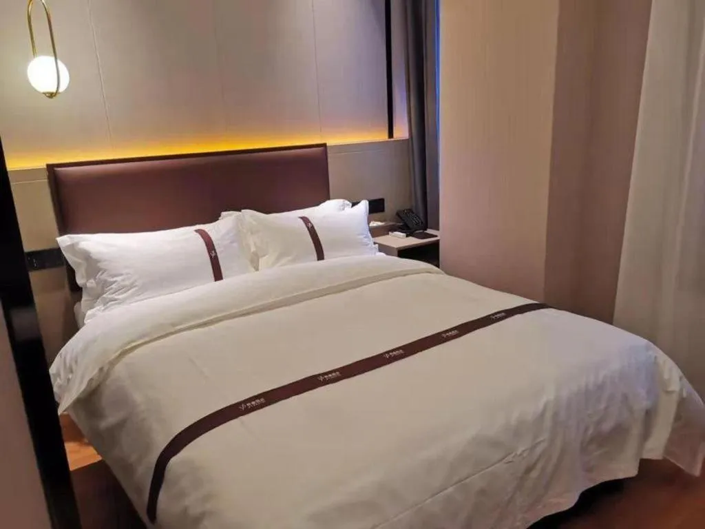 Bed in Gya Hotel Beijing Shunyi Yanjing Bridge
