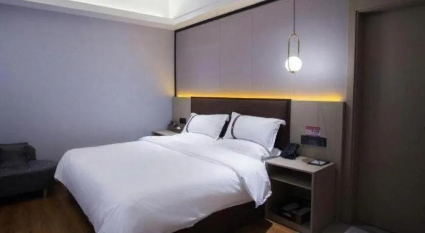 Bed in Gya Hotel Beijing Shunyi Yanjing Bridge