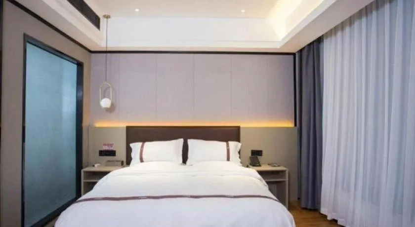 Bed in Gya Hotel Beijing Shunyi Yanjing Bridge