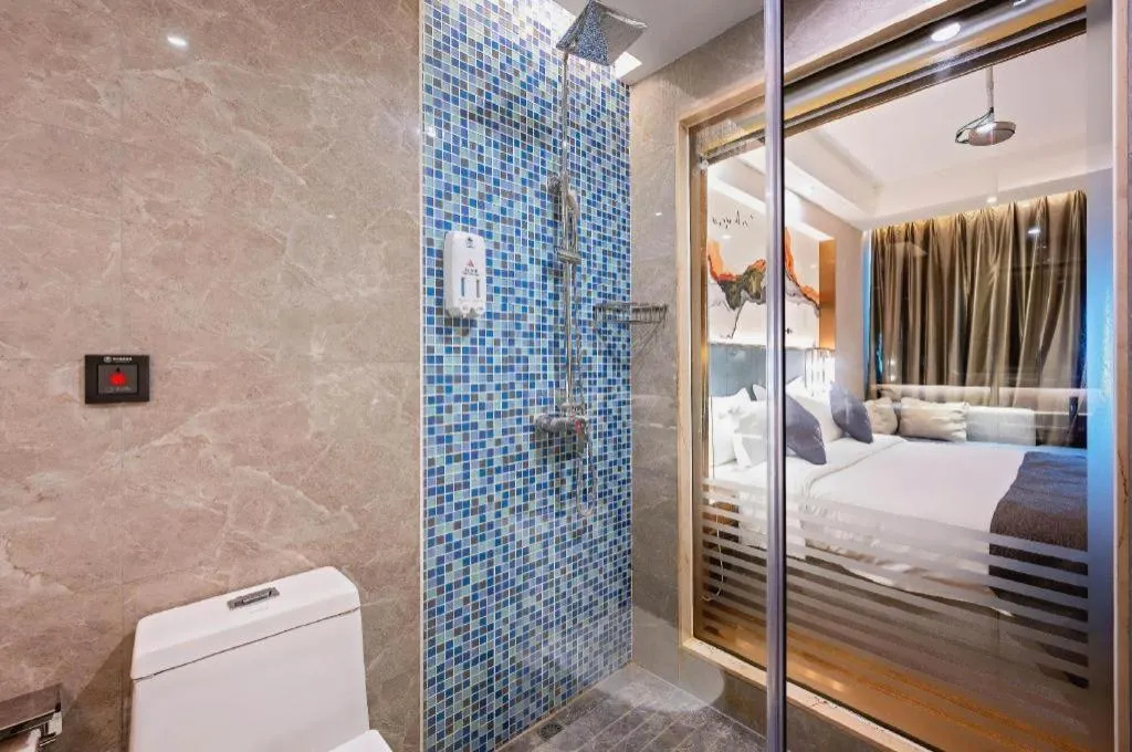 Bed in Gya Hotel Zhuhai International Airport New Town