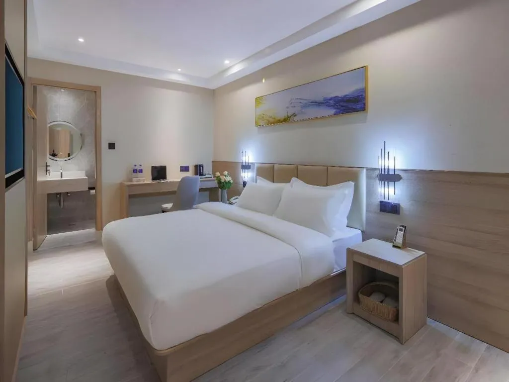 Bed in Green Tree Inn Nanjing Xinjiekou Wangfu Avenue