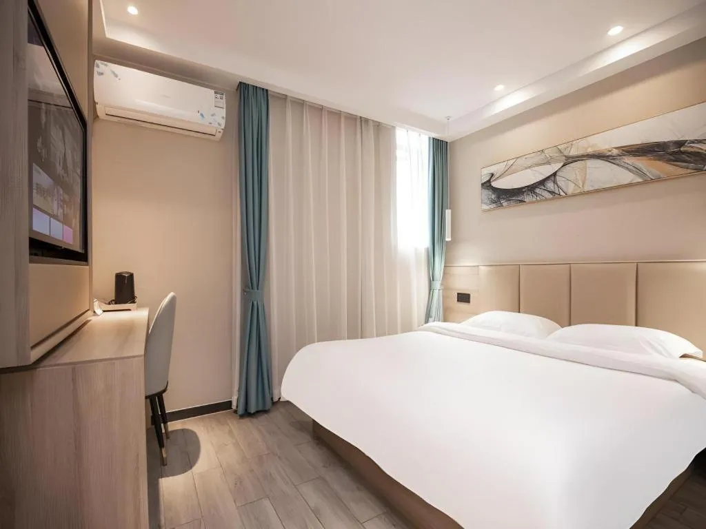 Bed in Green Tree Inn Nanjing Xinjiekou Wangfu Avenue