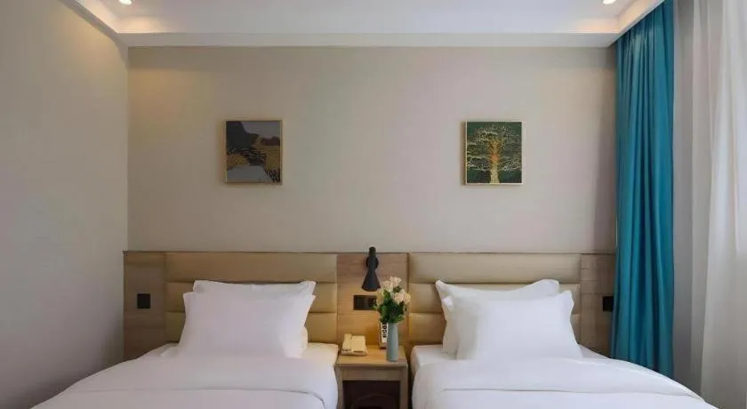 Bed in Green Tree Inn Nanjing Xinjiekou Wangfu Avenue