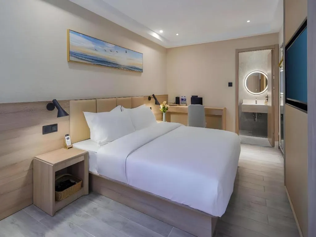 Bed in Green Tree Inn Nanjing Xinjiekou Wangfu Avenue