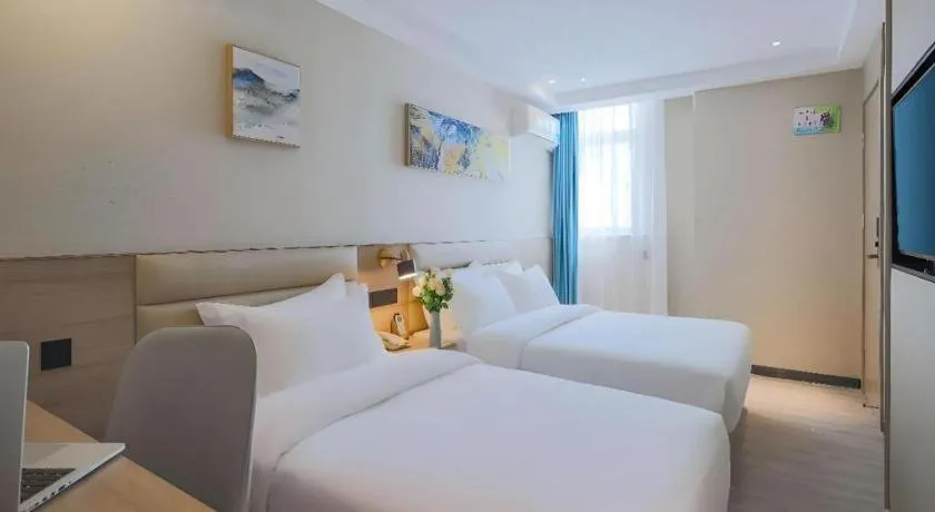 Bed in Green Tree Inn Nanjing Xinjiekou Wangfu Avenue