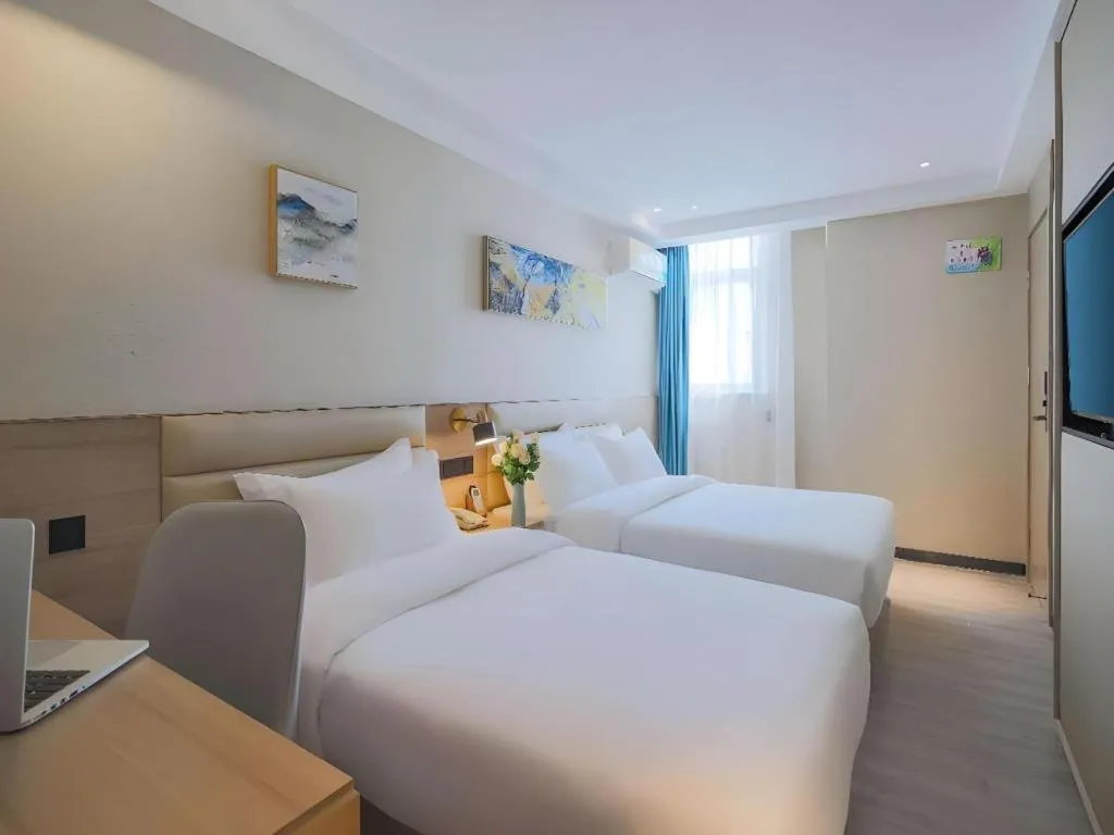 Bed in Green Tree Inn Nanjing Xinjiekou Wangfu Avenue