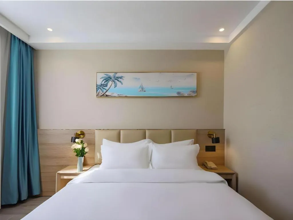 Bed in Green Tree Inn Nanjing Xinjiekou Wangfu Avenue