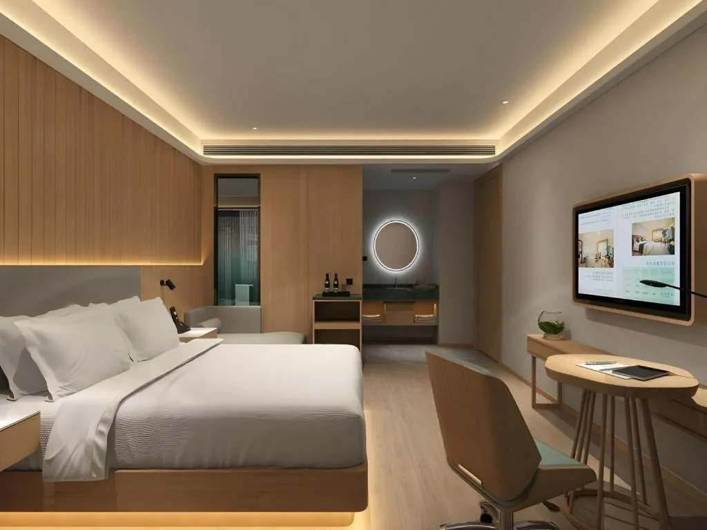 Bed in Deep Sleep Hotel Nanjing Confucius Temple Metro Station