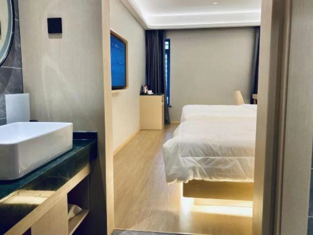 Bed in Deep Sleep Hotel Nanjing Confucius Temple Metro Station