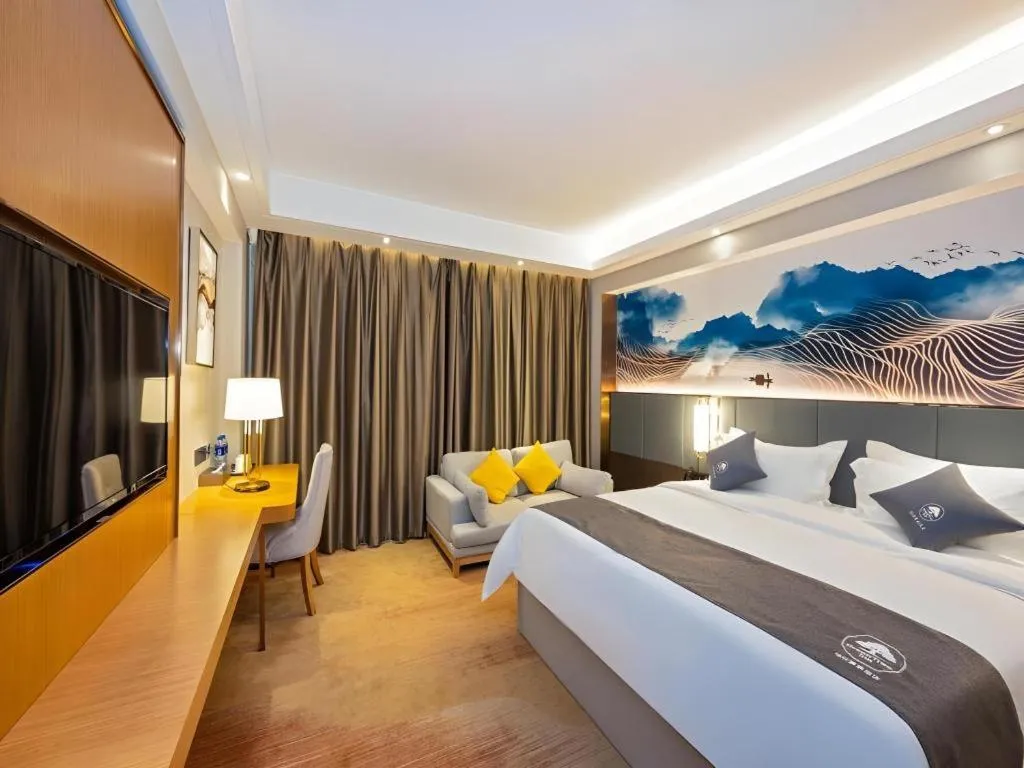 Bed in Green Tree Inn Zhuhai International Airport Huafa Shangdu