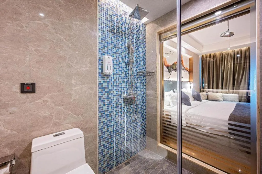 Bed in Green Tree Inn Zhuhai International Airport Huafa Shangdu