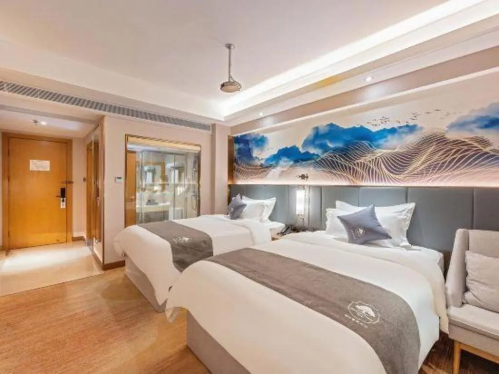 Bed in Green Tree Inn Zhuhai International Airport Huafa Shangdu