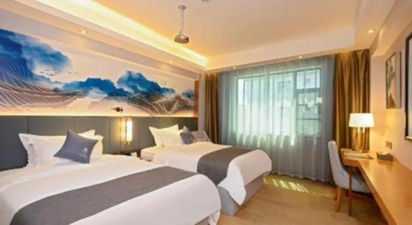 Bed in Green Tree Inn Zhuhai International Airport Huafa Shangdu