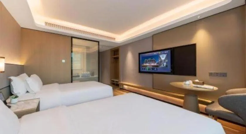Bed in Green Tree Inn Zhuhai International Airport Huafa Shangdu