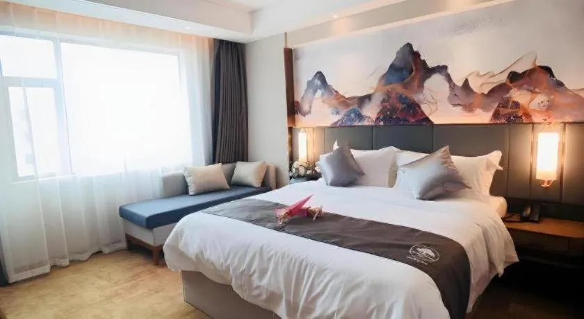 Bed in Green Tree Inn Zhuhai International Airport Huafa Shangdu